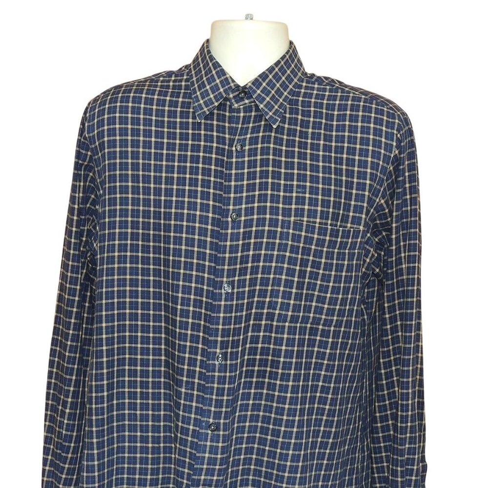 Corneliani Made In Italy Fine Soft Cotton Long Sleeves Men's Shirt Sz. M Nice